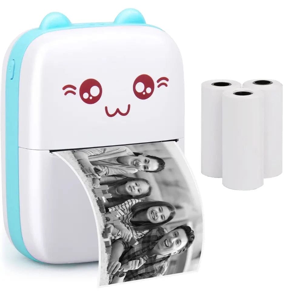 Meow Pocket Printer, Mini Bluetooth Photo Printer, Pocket Printer With Thermal Paper Roll, Wireless Mini Printer For Memo Receipt Label Notes, Thermal Printer Compatible with Android or iOS APP, Smart Thermal Inkless Printer Meow Pocket Printer, Mini Bluetooth Photo Printer, Pocket Printer With Thermal Paper Roll, Wireless Mini Printer For Memo Receipt Label Notes, Thermal Printer Compatible with Android or iOS APP, Smart Thermal Inkless Printer